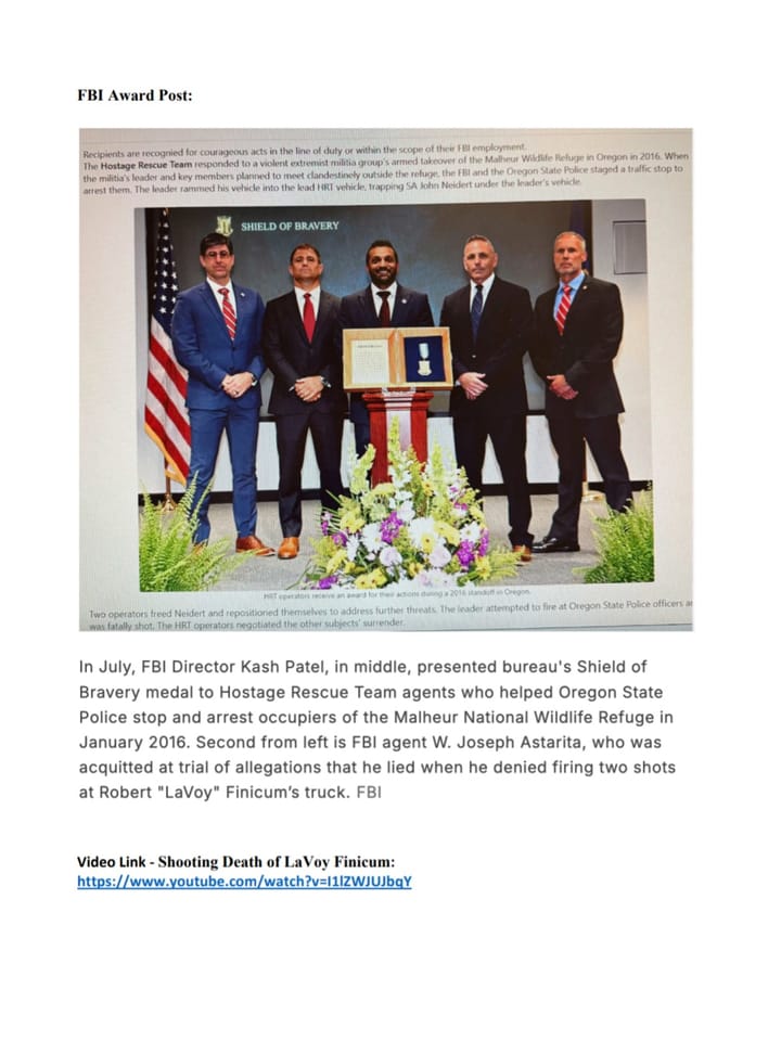 Bundy Family Public Statement For Immediate Release: September 3, 2025.